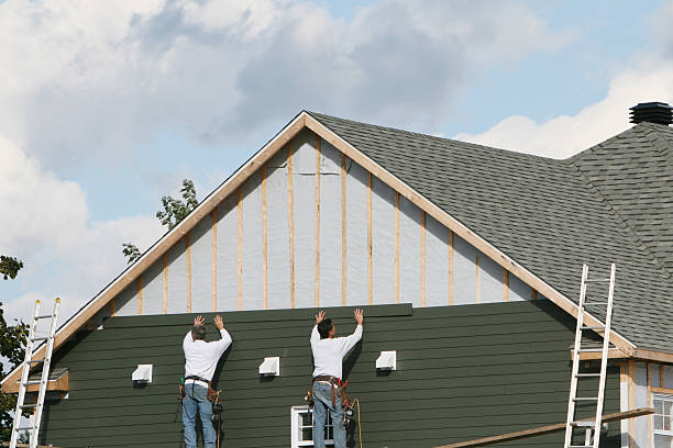 Professional Siding Repair technician working in Roebling, NJ